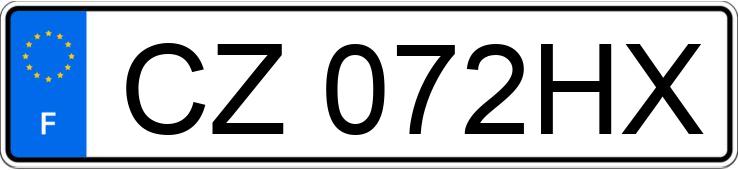 Numer rejestracyjny CZ072HX posiada VOLKSWAGEN GOLF PLUS