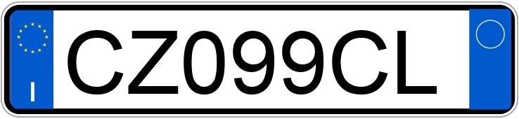 Numer rejestracyjny CZ099CL posiada FIAT Punto 3a serie
