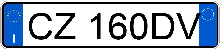 Numer rejestracyjny CZ160DV posiada SEAT Ibiza 3a serie Numer rejestracyjny CZ160DV posiada SEAT Ibiza 3a serie