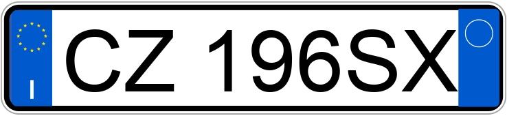 Numer rejestracyjny CZ196SX posiada FIAT Grande Punto