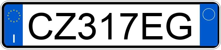 Numer rejestracyjny CZ317EG posiada FIAT Panda 2a serie Numer rejestracyjny CZ317EG posiada FIAT Panda 2a serie