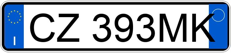 Numer rejestracyjny CZ393MK posiada MINI Mini 2a serie