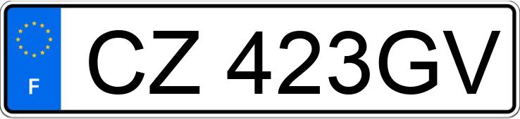 Numer rejestracyjny CZ423GV posiada MERCEDES CLASSE A