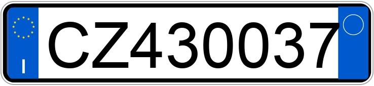 Numer rejestracyjny CZ430037 posiada JAGUAR XJ-Sover-Daim