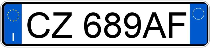 Numer rejestracyjny CZ689AF posiada FIAT Doblo 2a serie Numer rejestracyjny CZ689AF posiada FIAT Doblo 2a serie