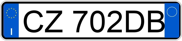 Numer rejestracyjny CZ702DB posiada CITROEN C4