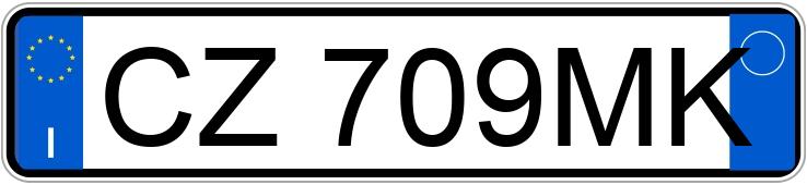 Numer rejestracyjny CZ709MK posiada FIAT Grande Punto