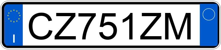 Numer rejestracyjny CZ751ZM posiada BMW Serie 3