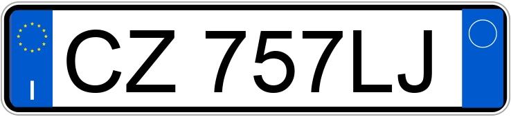 Numer rejestracyjny CZ757LJ posiada PEUGEOT 206 Numer rejestracyjny CZ757LJ posiada PEUGEOT 206