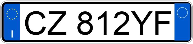 Numer rejestracyjny CZ812YF posiada FIAT Grande Punto