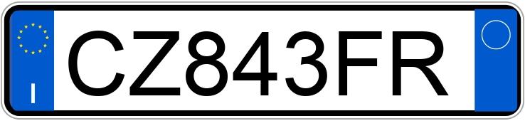 Numer rejestracyjny CZ843FR posiada FIAT Panda 2a serie Numer rejestracyjny CZ843FR posiada FIAT Panda 2a serie