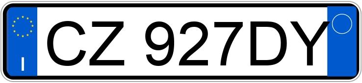 Numer rejestracyjny CZ927DY posiada CITROEN C4 Numer rejestracyjny CZ927DY posiada CITROEN C4