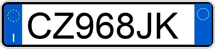 Numer rejestracyjny CZ968JK posiada AUDI A3 2a serie Numer rejestracyjny CZ968JK posiada AUDI A3 2a serie