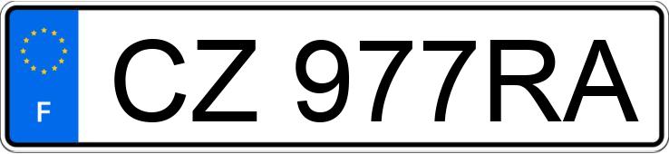 Numer rejestracyjny CZ977RA posiada VOLKSWAGEN GOLF VI Numer rejestracyjny CZ977RA posiada VOLKSWAGEN GOLF VI