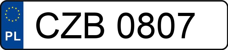Numer rejestracyjny CZB 0807 posiada RENAULT R 5 1.4 GT - CZB0807