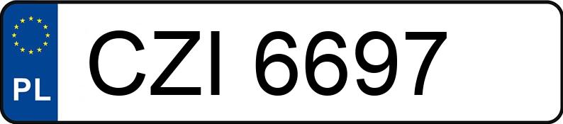 Numer rejestracyjny CZI 6697 posiada FSM-BIELSKO B. POLSKI FIAT 126P 650 - CZI6697