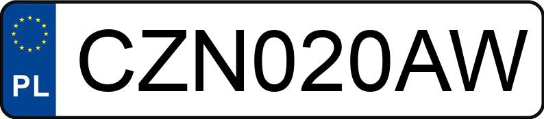 Numer rejestracyjny CZN 020AW posiada TOYOTA Corolla Station Wagon MR`02 E3 Terra Polaris Aut. - CZN020AW Numer rejestracyjny CZN 020AW posiada TOYOTA Corolla Station Wagon MR`02 E3 Terra Polaris Aut. - CZN020AW