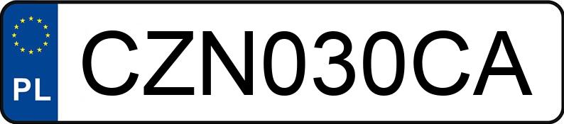 Numer rejestracyjny CZN 030CA posiada BMW X5 - CZN030CA Numer rejestracyjny CZN 030CA posiada BMW X5 - CZN030CA