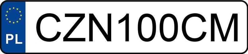 Numer rejestracyjny CZN 100CM posiada RENAULT Captur Tce MR`20 E6 Intens - CZN100CM Numer rejestracyjny CZN 100CM posiada RENAULT Captur Tce MR`20 E6 Intens - CZN100CM