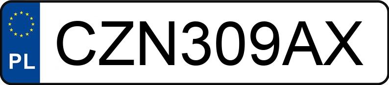 Numer rejestracyjny CZN 309AX posiada BMW 320 - CZN309AX