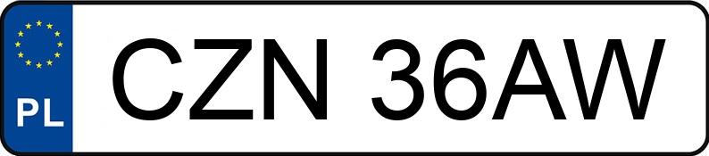 Numer rejestracyjny CZN 36AW posiada VOLKSWAGEN Golf II 1.6 Kat. GL - CZN36AW Numer rejestracyjny CZN 36AW posiada VOLKSWAGEN Golf II 1.6 Kat. GL - CZN36AW