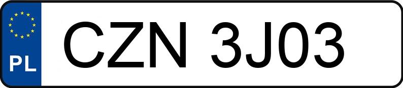 Numer rejestracyjny CZN 3J03 posiada YAMAHA Enduro do 600 ccm WR 125 R - CZN3J03
