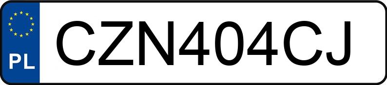 Numer rejestracyjny CZN 404CJ posiada OPEL ASTRA+ - CZN404CJ