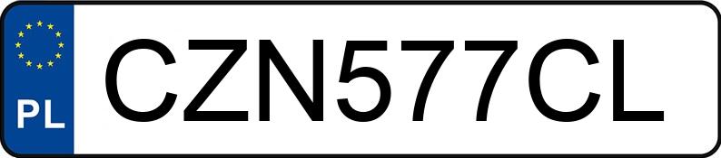 Le numéro d’enregistrement CZN 577CL a CITROEN Berlingo III 1.5 BlueHDi MR`18 E6.4 2.4t XL EAT - CZN577CL