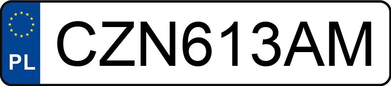 Numer rejestracyjny CZN 613AM posiada AUDI A3 - CZN613AM Numer rejestracyjny CZN 613AM posiada AUDI A3 - CZN613AM