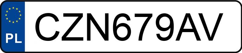 Il numero di registrazione CZN 679AV ha BMW X1 2.0 Diesel MR`15 E6 F48 xDrive20d Step - CZN679AV