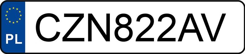 Numer rejestracyjny CZN 822AV posiada PEUGEOT 2008 HDI MR`16 E6 Style - CZN822AV