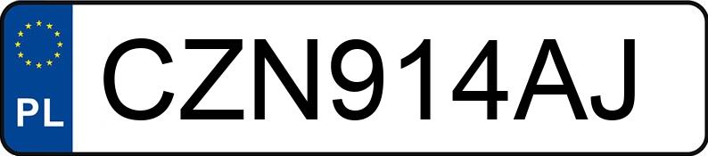 Numer rejestracyjny CZN 914AJ posiada SKODA SUPERB - CZN914AJ