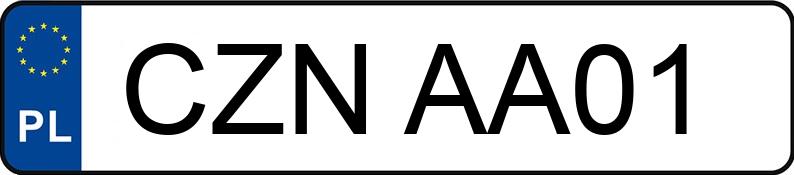 Numer rejestracyjny CZN AA01 posiada VOLVO XC 90 - CZNAA01 Numer rejestracyjny CZN AA01 posiada VOLVO XC 90 - CZNAA01