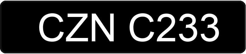 Numer rejestracyjny CZN C233 posiada URSUS 1222 Z KABINĄ - CZNC233