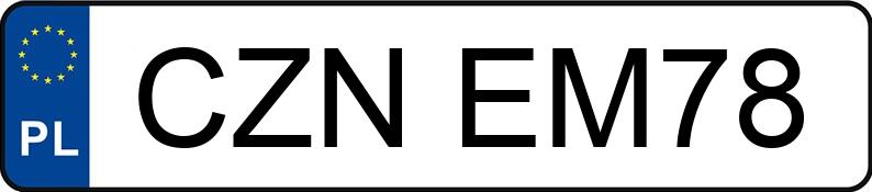 Numer rejestracyjny CZN EM78 posiada VOLKSWAGEN GOLF - CZNEM78 Numer rejestracyjny CZN EM78 posiada VOLKSWAGEN GOLF - CZNEM78