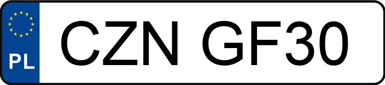 Numer rejestracyjny CZN GF30 posiada OPEL ASTRA - CZNGF30