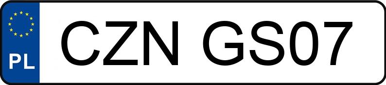 Numer rejestracyjny CZN GS07 posiada VOLKSWAGEN POLO - CZNGS07 Numer rejestracyjny CZN GS07 posiada VOLKSWAGEN POLO - CZNGS07