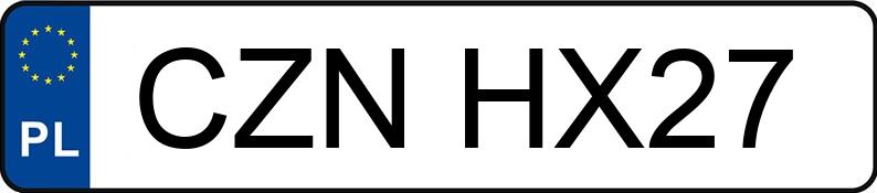 Numer rejestracyjny CZN HX27 posiada FORD Fusion 1.4 TDCi MR`02 E3 FX - CZNHX27