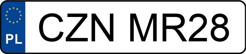 Numer rejestracyjny CZN MR28 posiada FORD FUSION - CZNMR28 Numer rejestracyjny CZN MR28 posiada FORD FUSION - CZNMR28