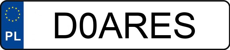 Numer rejestracyjny D0ARES posiada SKODA Octavia Octavia 1.4 Mint