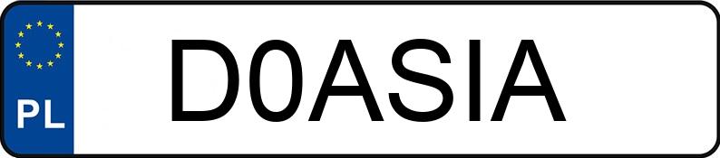 Numer rejestracyjny D0ASIA posiada FIAT STILO