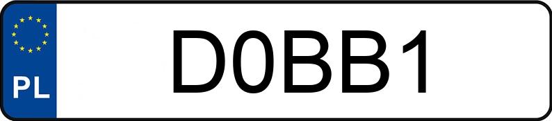 Numer rejestracyjny D0BB1 posiada BMW 540i Kat. MR`01 E39 540i Kat. MR`01 E39