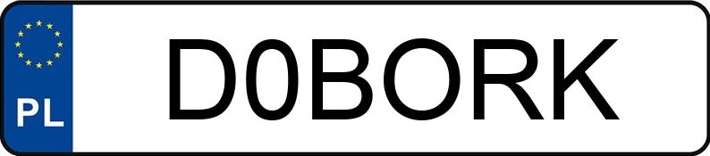 Numer rejestracyjny D0BORK posiada MERCEDES-BENZ E 200