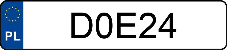 Numer rejestracyjny D0E24 posiada BMW 635 E24 M CSi Numer rejestracyjny D0E24 posiada BMW 635 E24 M CSi