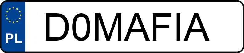 Numer rejestracyjny D0MAFIA posiada BMW X5 3.0 Diesel MR`99 E3 E53 3.0D