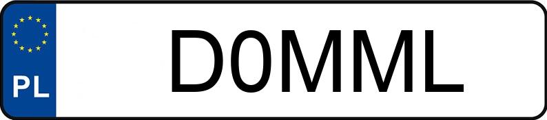 Numer rejestracyjny D0MML posiada AUDI RS6 Avant Quattro 4.0 TFSI MR`18 E6d C8 performance Tiptronic