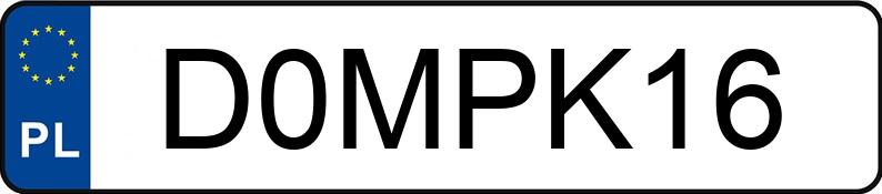 Numer rejestracyjny D0MPK16 posiada FORD Focus 1.6 TDCi MR`11 E5 Trend Sport