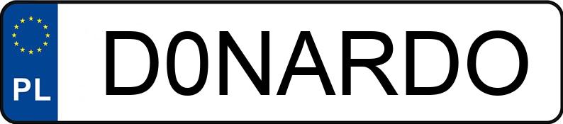 Numer rejestracyjny D0NARDO posiada AUDI S3