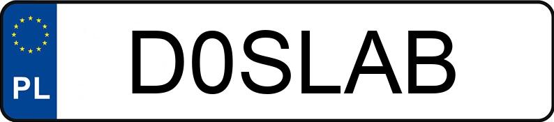 Numer rejestracyjny D0SLAB posiada LEXUS ES300H Numer rejestracyjny D0SLAB posiada LEXUS ES300H