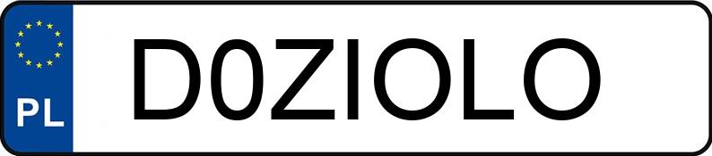 Numer rejestracyjny D0ZIOLO posiada AUDI A8 Quattro 55 TFSI MR`17 E6 D5 Tiptronic